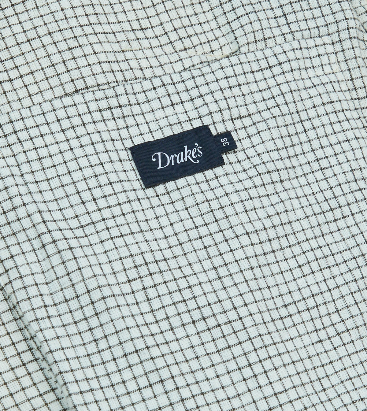 Drake's Ecru Cotton Dispatch Raincoat