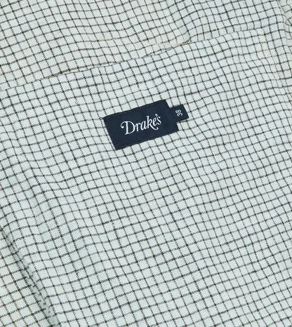 Drake's Ecru Cotton Dispatch Raincoat