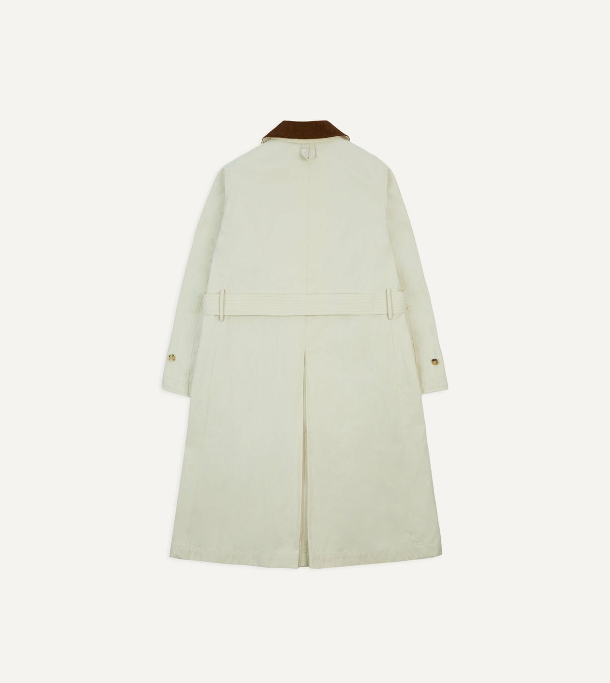 Drake's Ecru Cotton Dispatch Raincoat