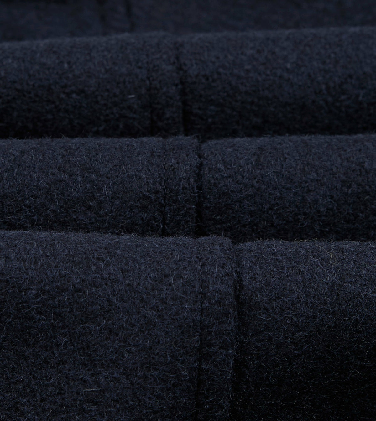 Drake's Navy Wool and Leather A-2 Bomber Jacket