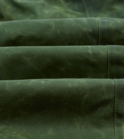 Drake's Green Waxed Cotton Barn Jacket