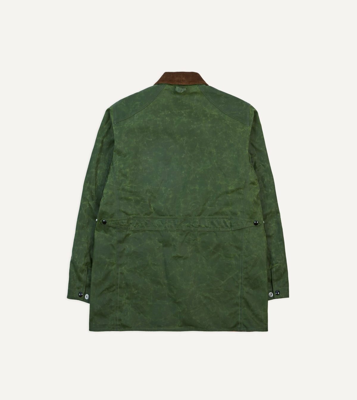 Drake's Green Waxed Cotton Barn Jacket
