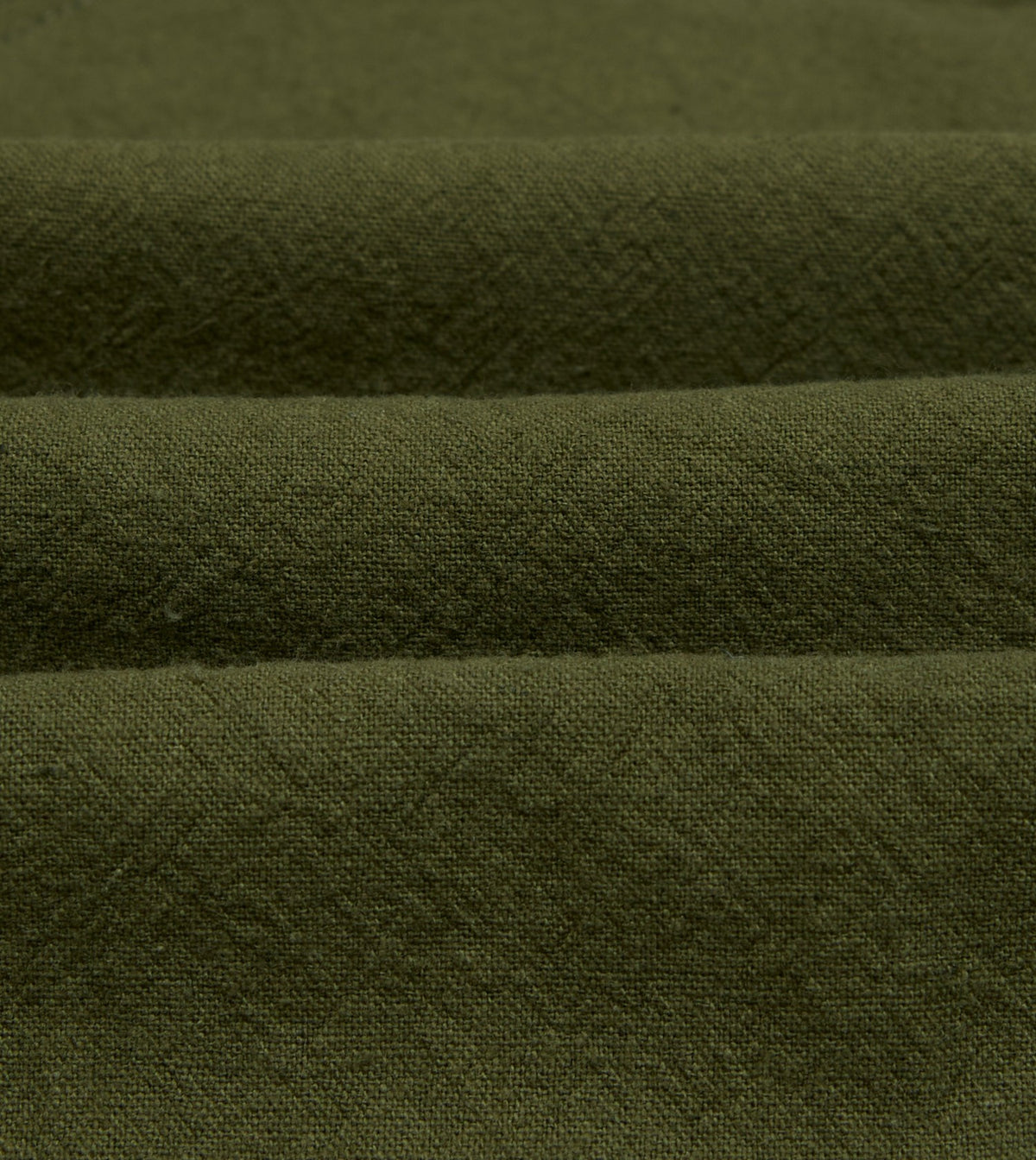 Drake's Green Cotton-Linen Raglan Work Coat