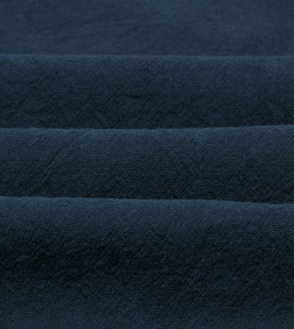 Drake's Navy Cotton-Linen Raglan Work Coat