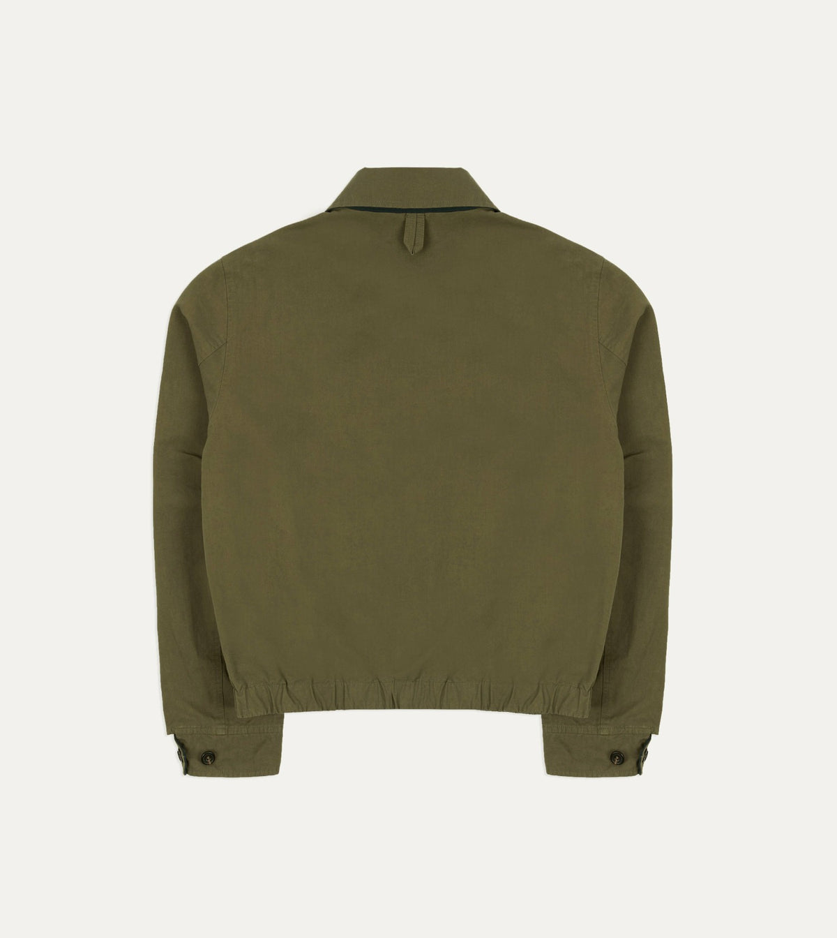 Drake's Olive and Navy Reversible Cotton Blouson Jacket