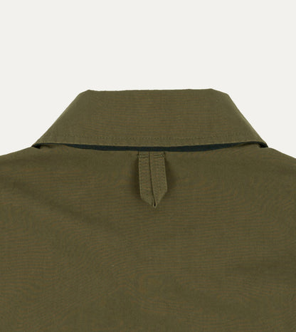 Drake's Olive and Navy Reversible Cotton Blouson Jacket