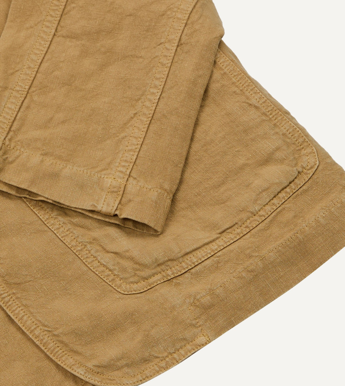 Drake's Sand Linen Forestière Jacket