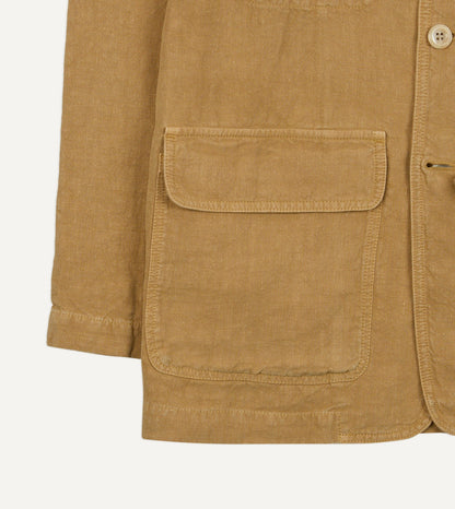 Drake's Sand Linen Forestière Jacket