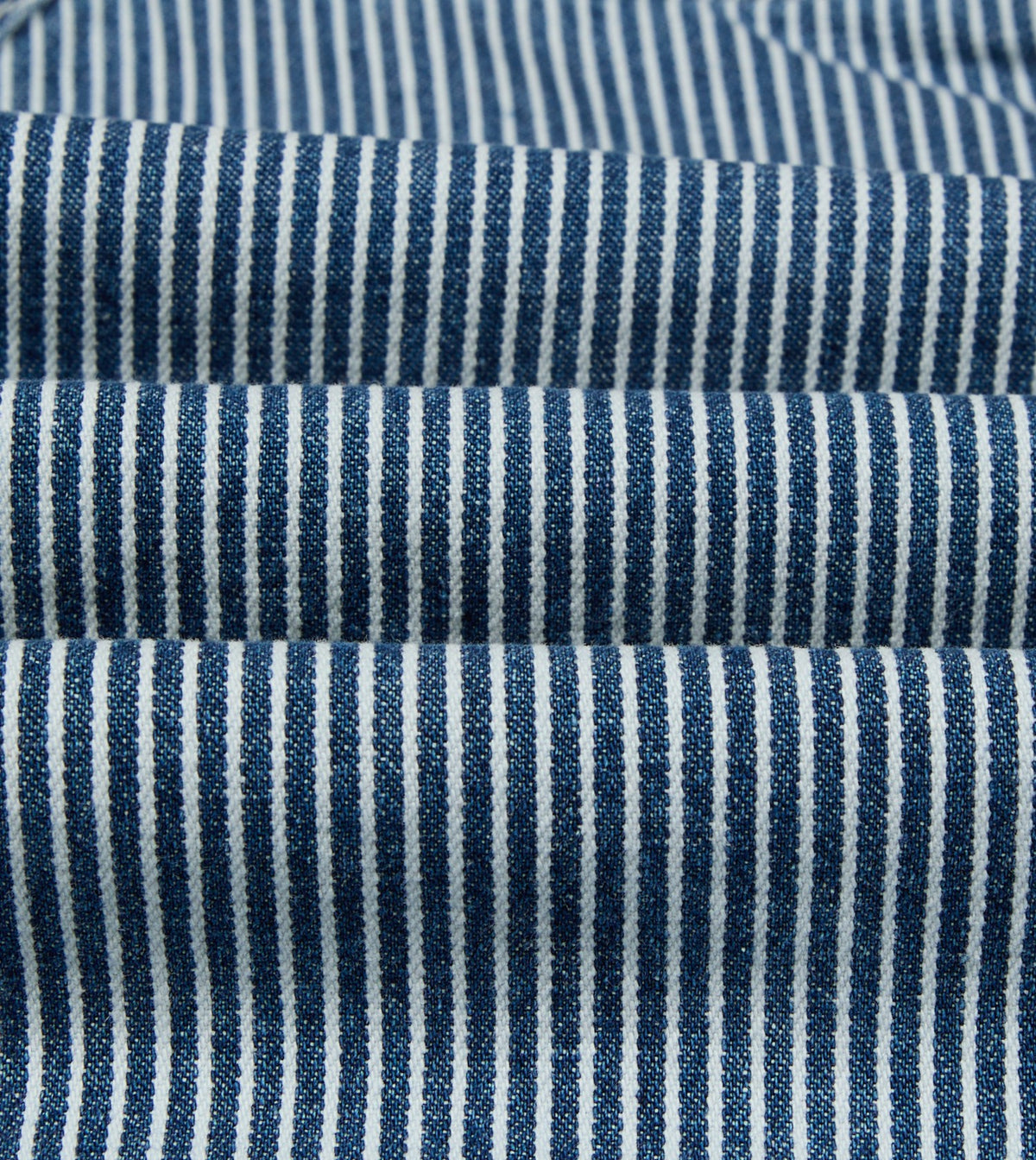 Drake's Indigo Stripe Denim Field Jacket