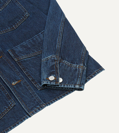 Drake's Stone Wash Denim Work Jacket