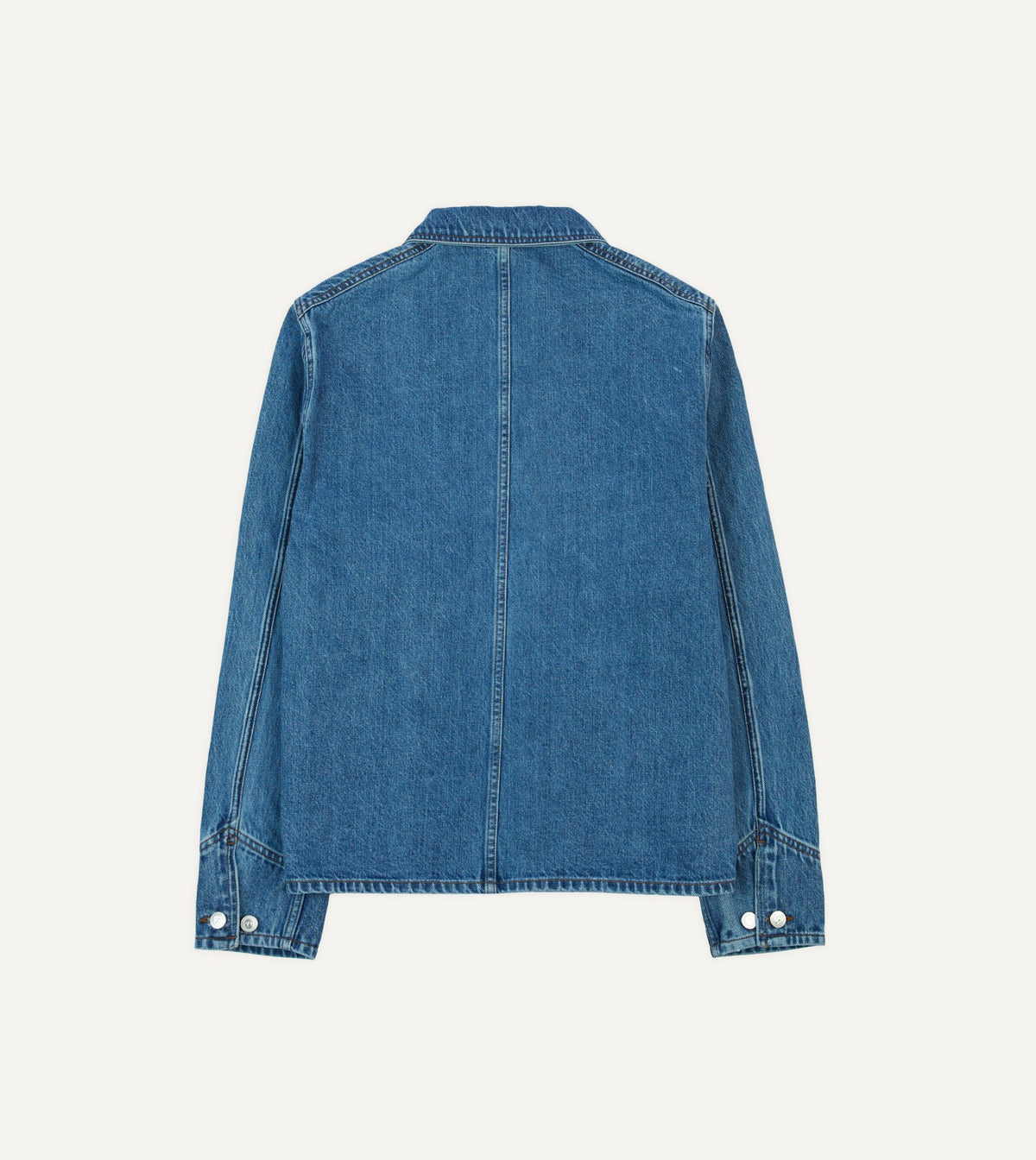 Drake's Bleach Wash Denim Work Jacket