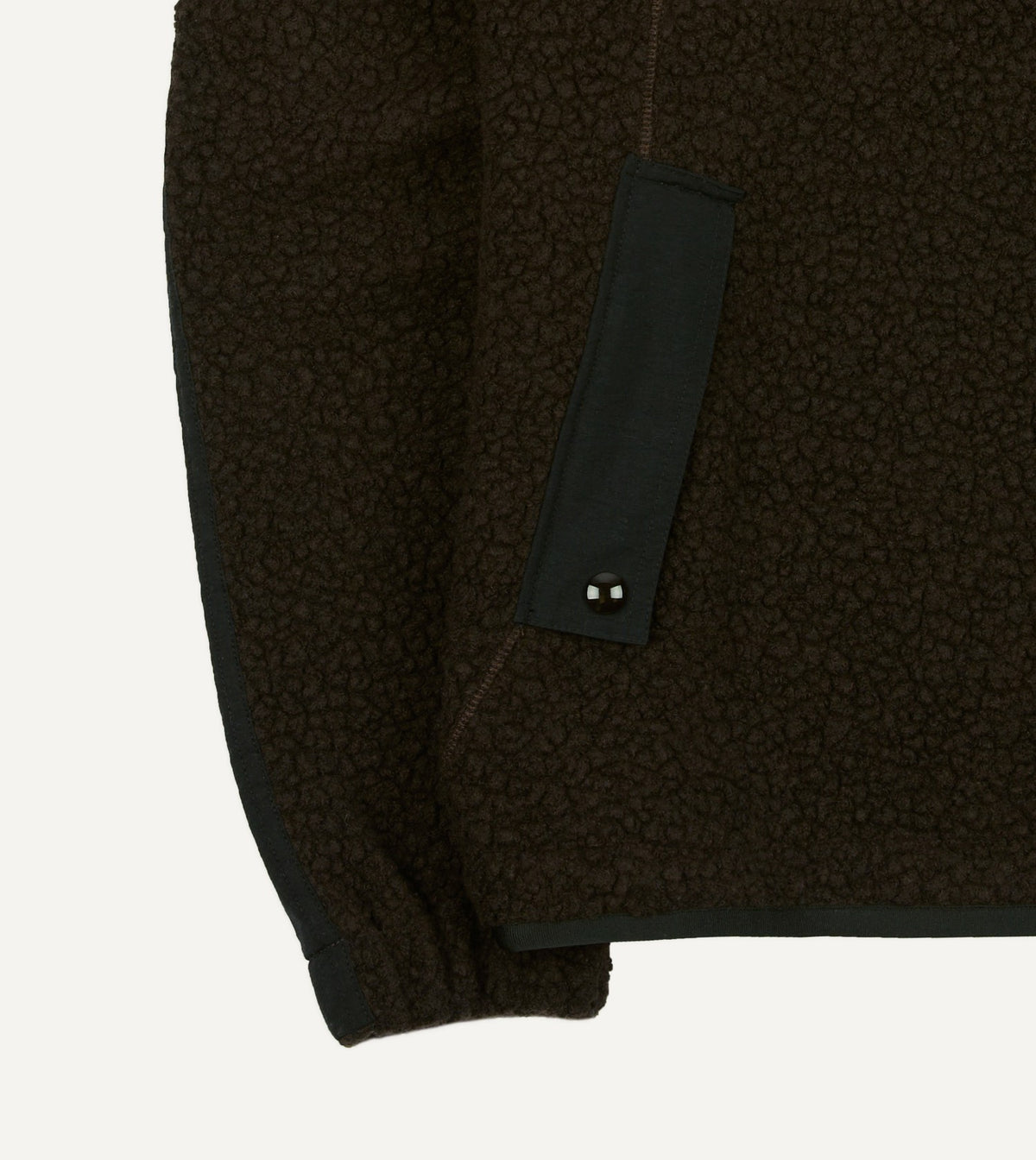 Drake's Drake's by A. Levine Boucle Wool Half-Zip Fleece Jacket