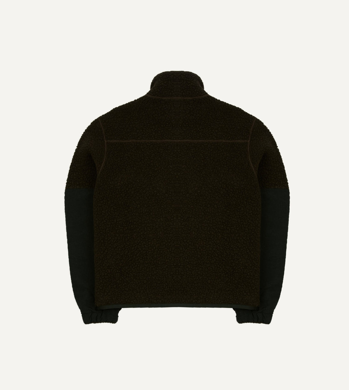 Drake's Drake's by A. Levine Boucle Wool Half-Zip Fleece Jacket