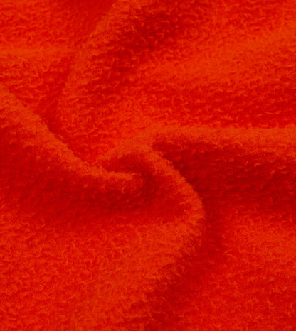 Drake's Orange Casentino Wool Half-Zip Pullover Fleece