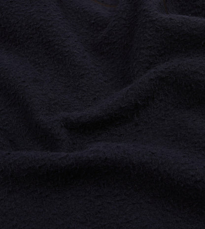 Drake's Navy Casentino Wool Half-Zip Pullover Fleece