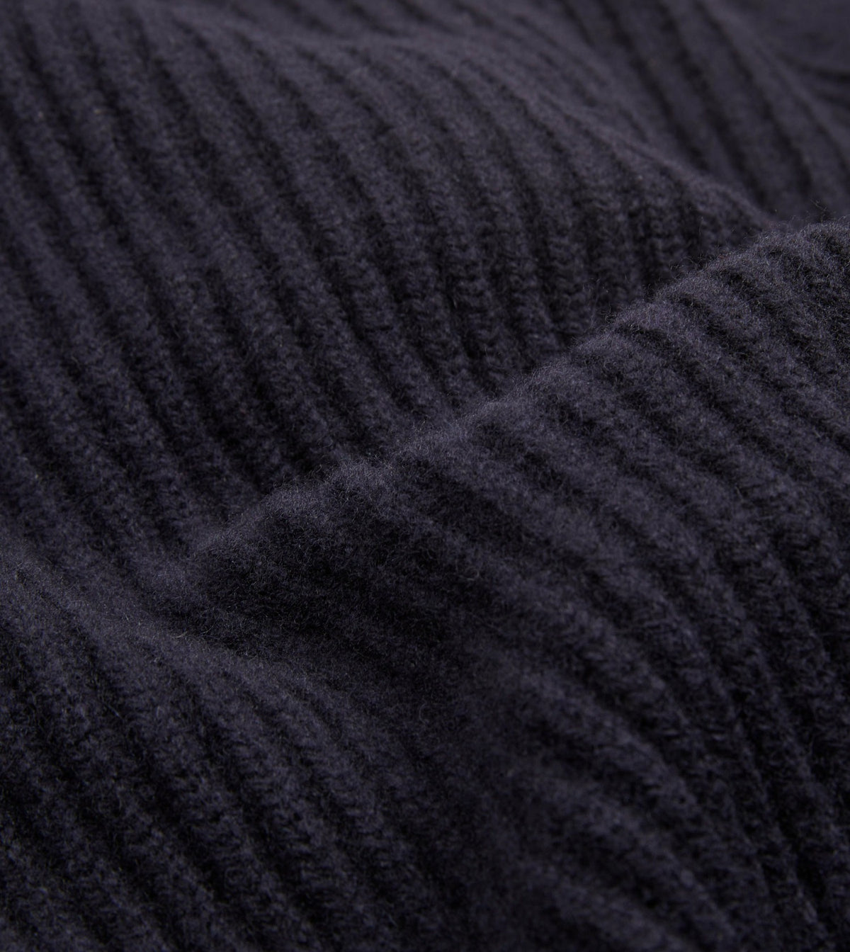 Drake's Navy Lambswool Shawl Collar Cardigan