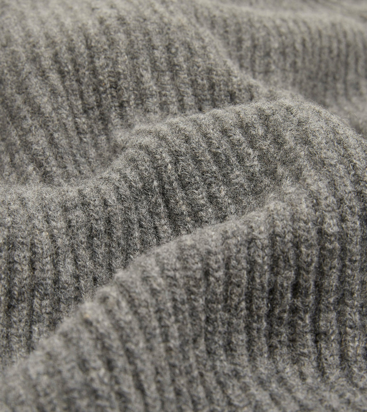 Drake's Grey Lambswool Shawl Collar Cardigan