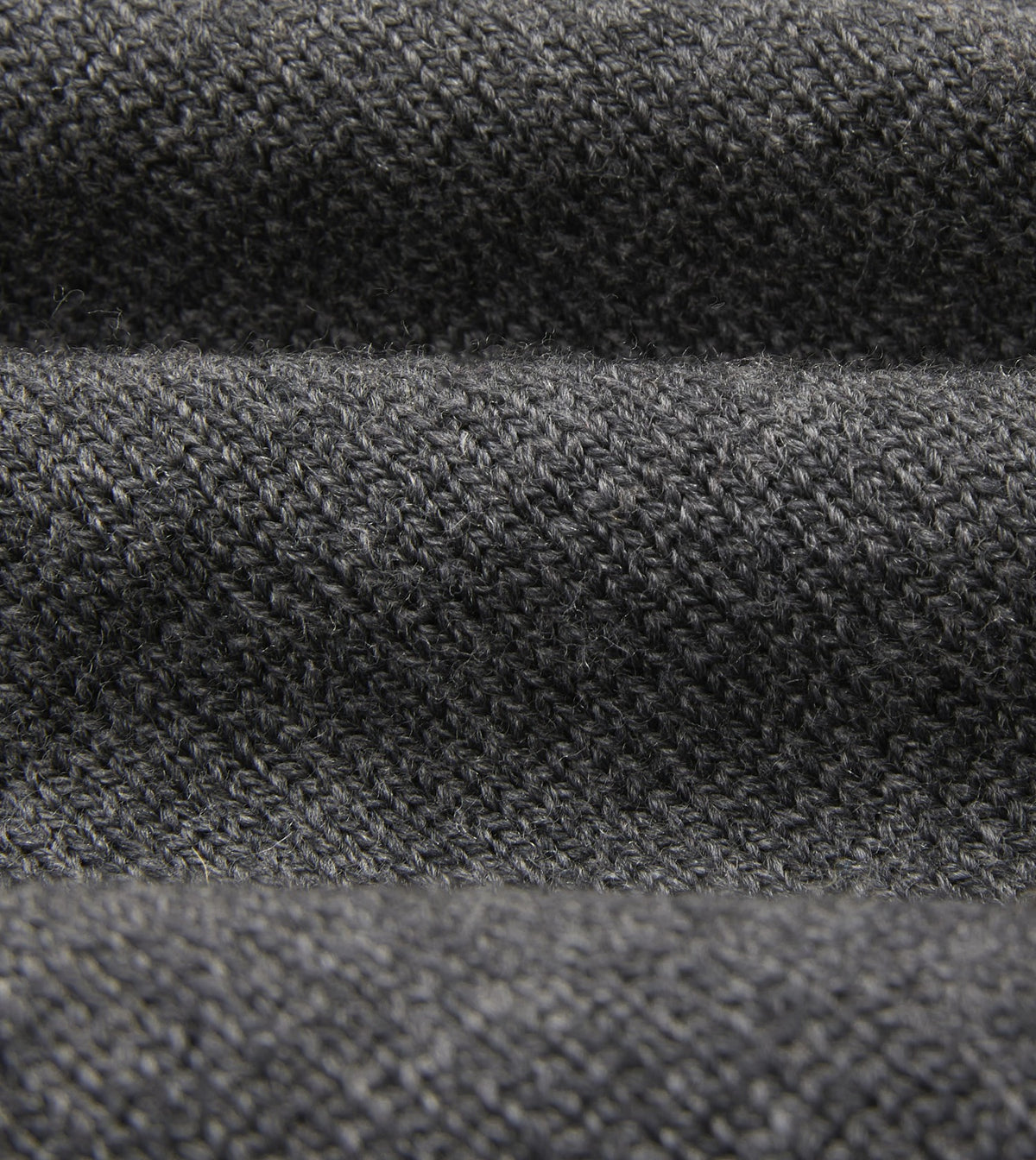 Drake's Grey Merino Wool Knitted Polo