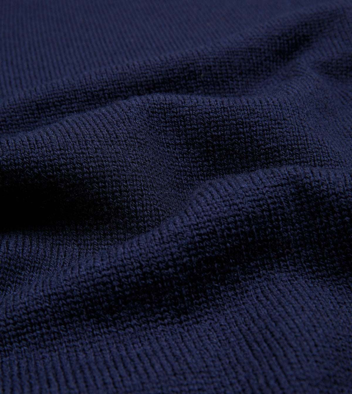 Drake's Navy Merino Crew Neck Jumper