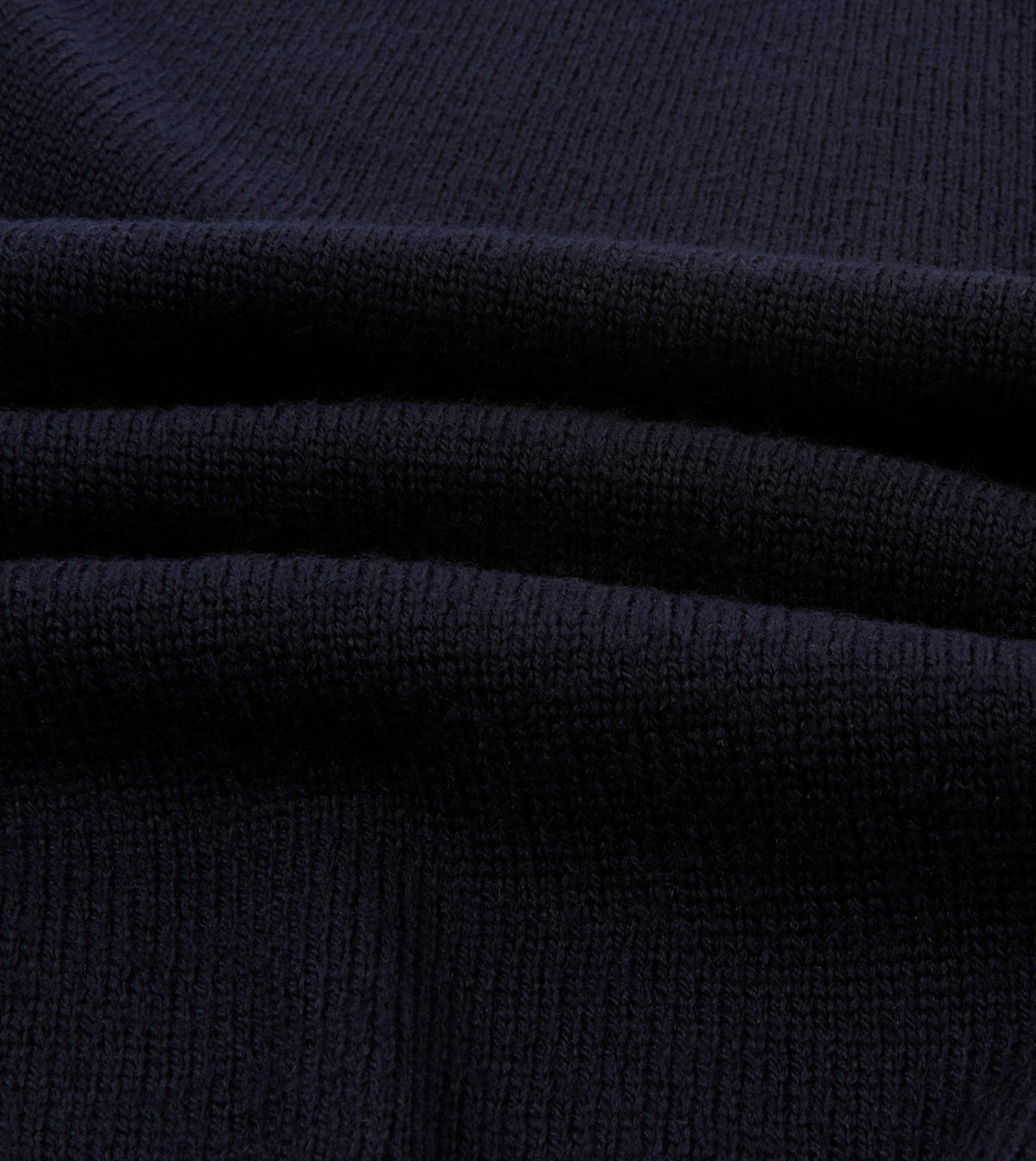 Drake's Navy Merino Wool Knitted Polo