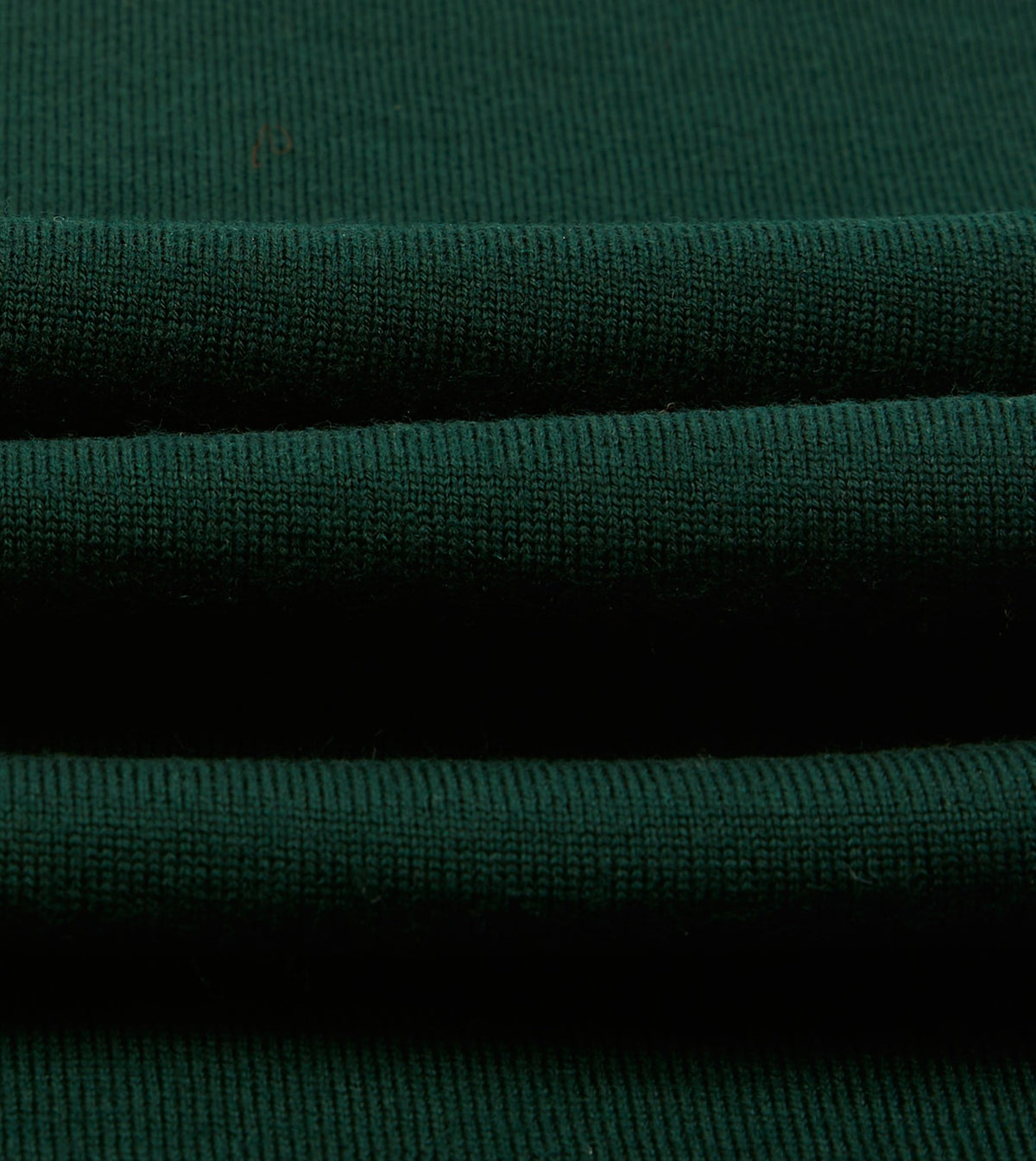Drake's Green Merino Wool Knitted Rugby Shirt