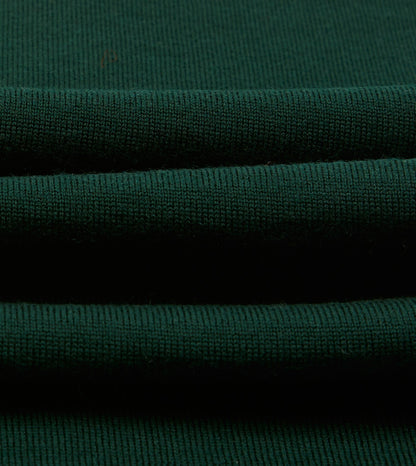 Drake's Green Merino Wool Knitted Rugby Shirt