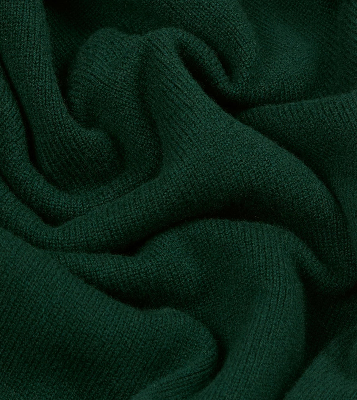 Drake's Dark Green Lambswool 6 Button Cardigan