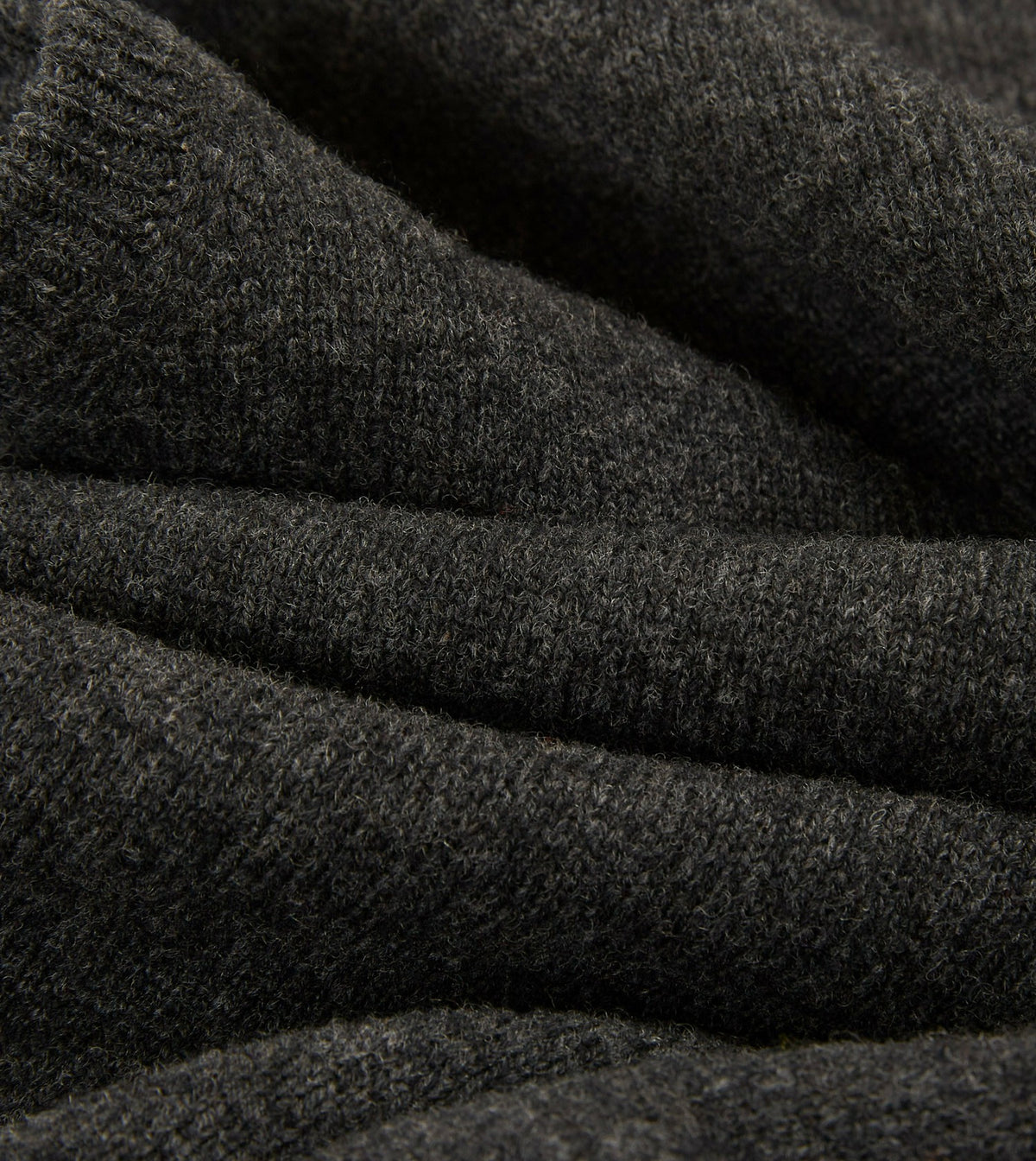 Drake's Charcoal Lambswool Sleeveless Cardigan