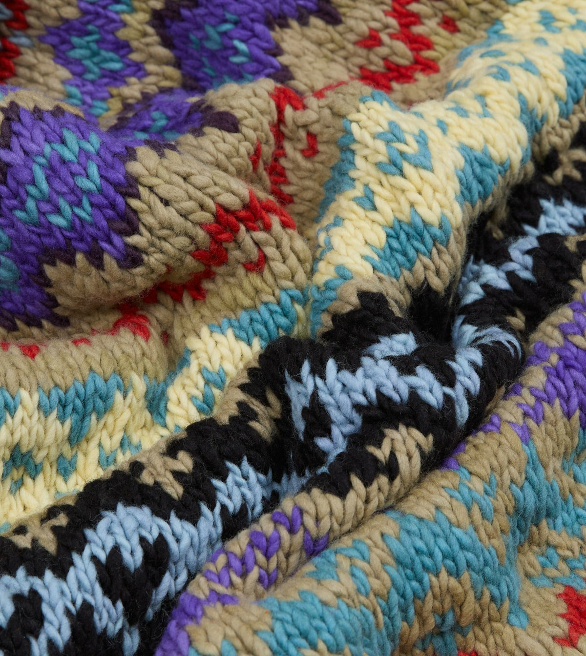 Drake's Chamula Green Fairisle Merino Jumper