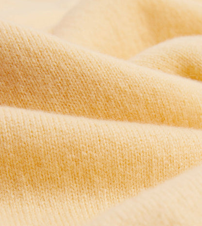 Drake's Yellow Lambswool Sleeveless Cardigan