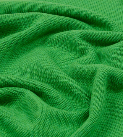 Drake's Green Wool-Cotton Knit Sweatshirt