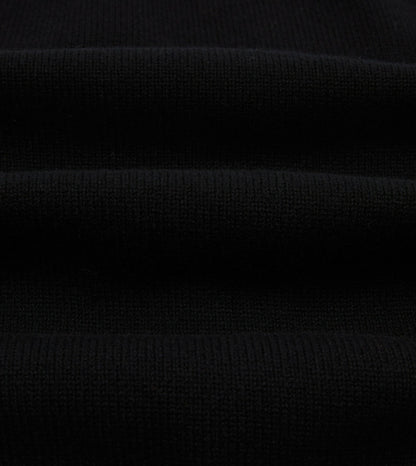 Drake's Black Lambswool 6 Button Cardigan