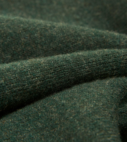 Drake's Green Lambswool Sleeveless Cardigan