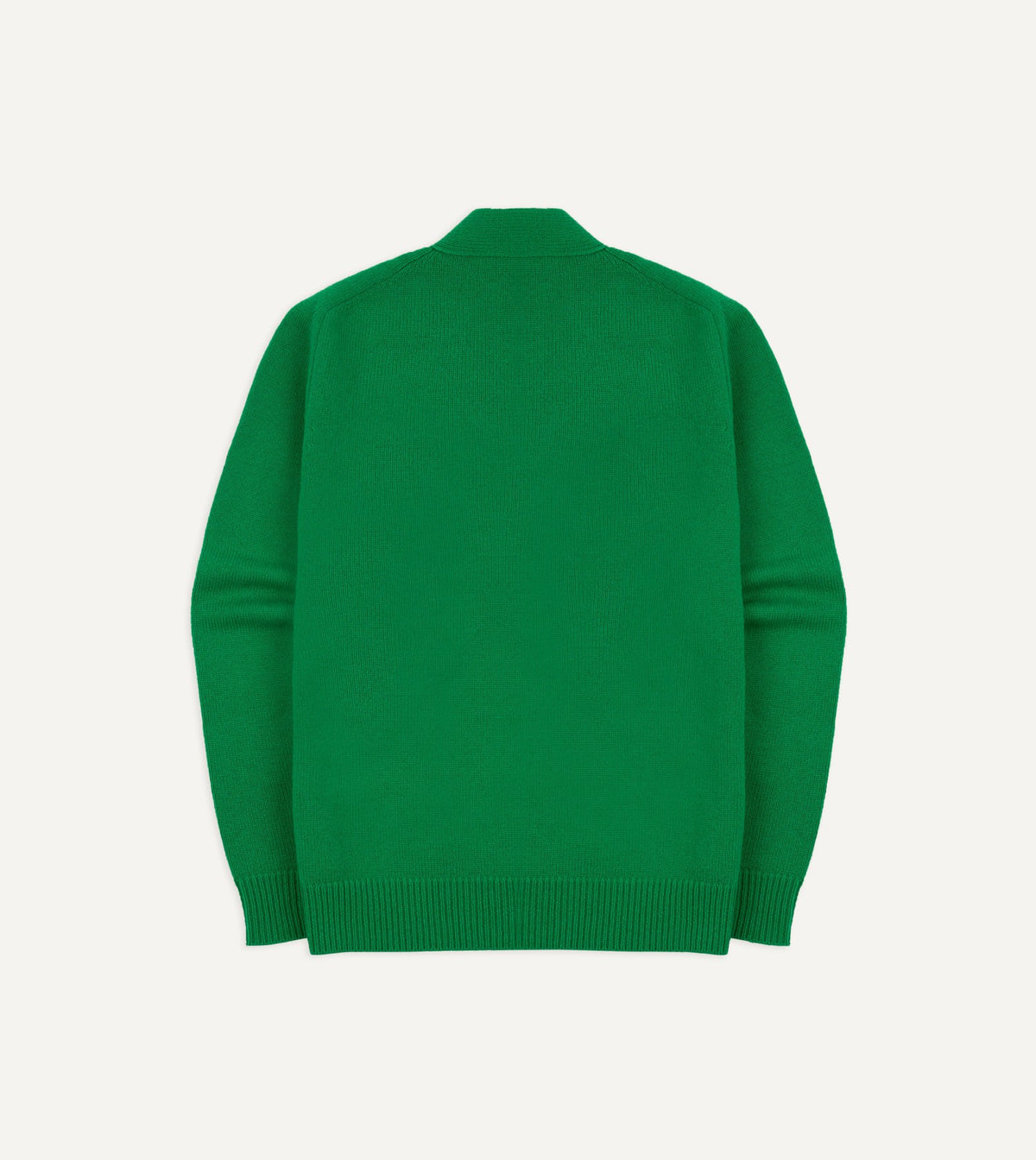 Drake's Green Lambswool 6 Button Cardigan