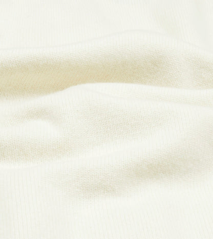 Drake's Ecru Lambswool 6 Button Cardigan