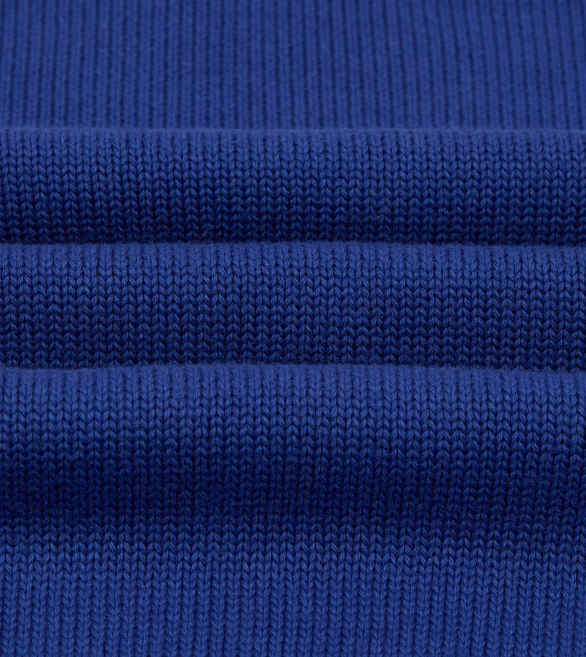 Drake's Blue Wool-Cotton Knit Sweatshirt