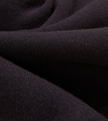 Drake's Navy Lambswool Sleeveless Cardigan