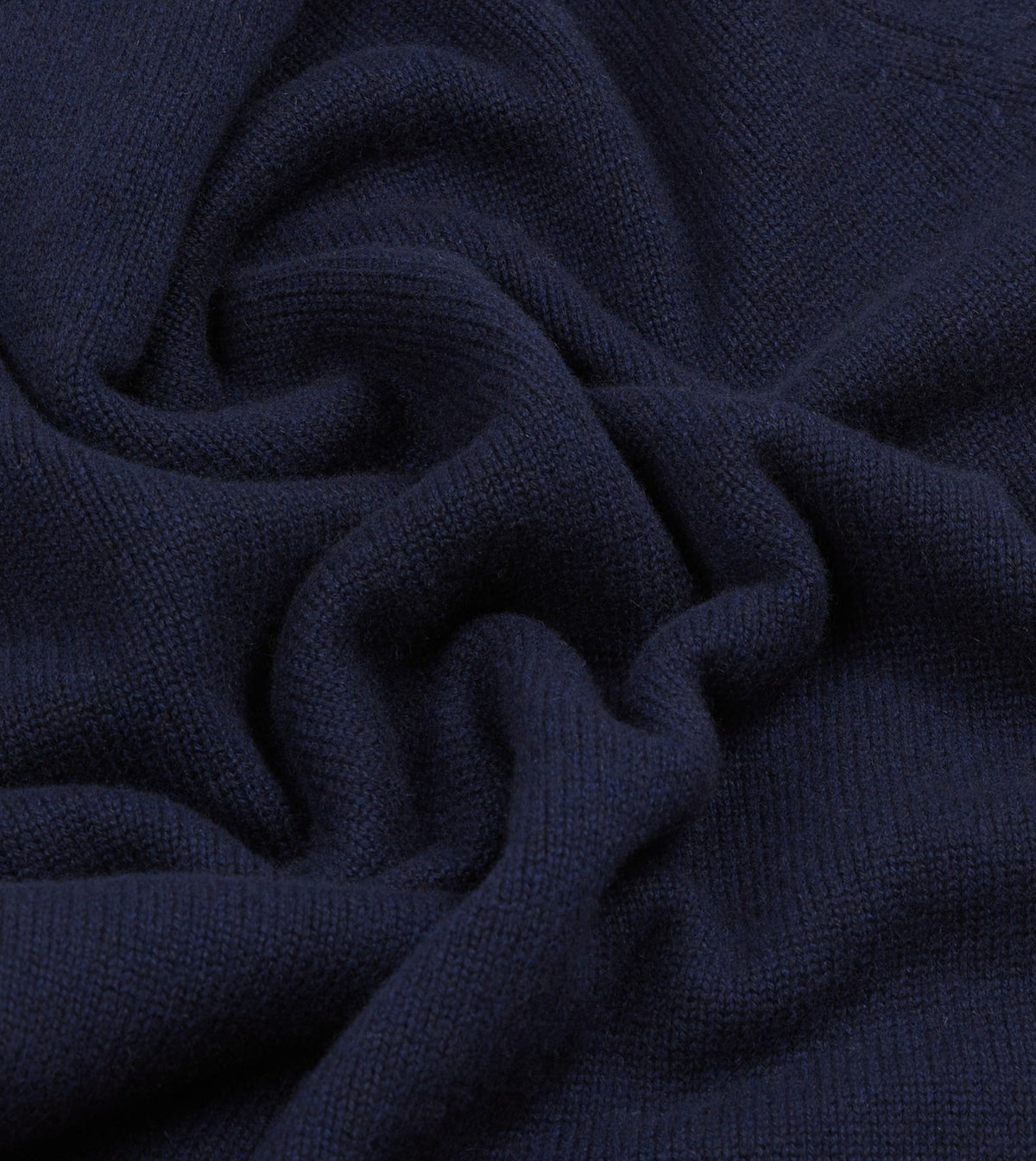 Drake's Navy Cashmere Crew Neck Jumper