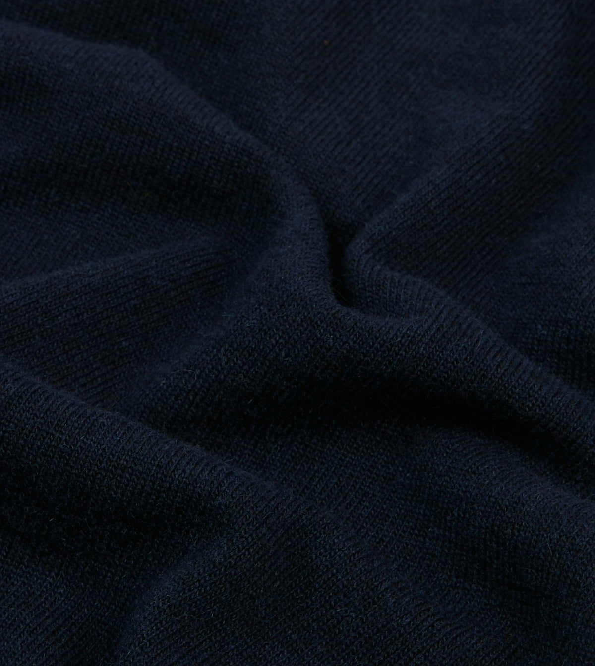 Drake's Navy Alpaca Wool Knitted Polo
