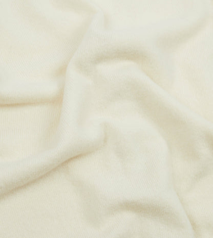 Drake's Ecru Lambswool Sleeveless Cardigan