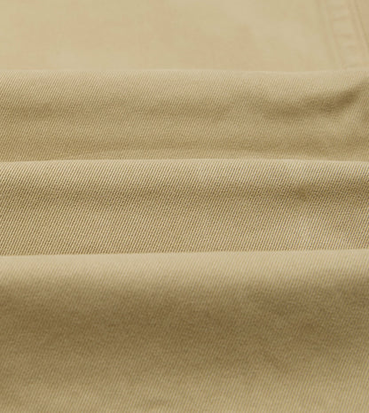 Drake's Sand Heavy Cotton Flat Front Chino