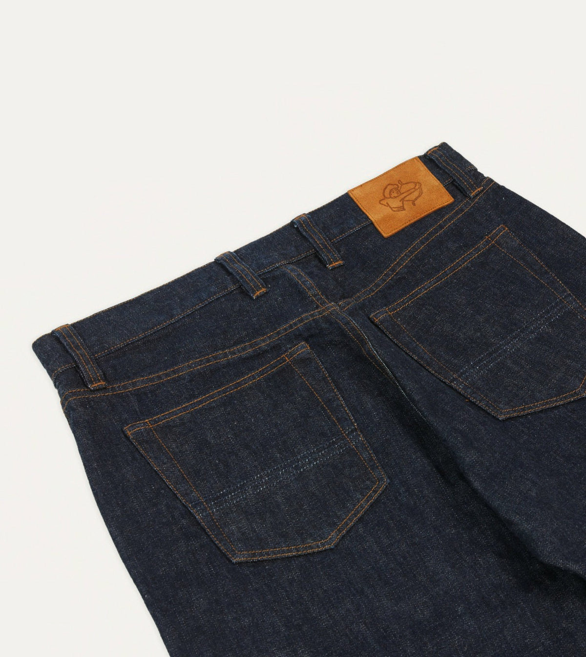 Drake's Indigo Rinse 14.2oz Japanese Selvedge Denim Five-Pocket Jeans