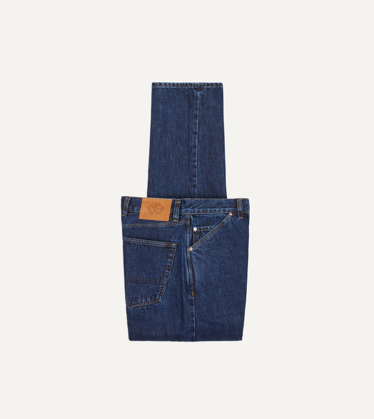 Drake's Stone Wash 14.2oz Japanese Selvedge Denim Five-Pocket Jeans