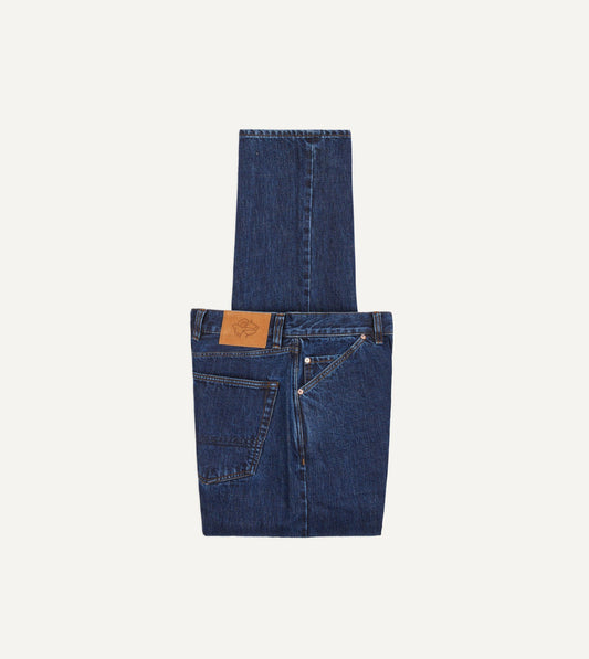 Drake's Stone Wash 14.2oz Japanese Selvedge Denim Five-Pocket Jeans