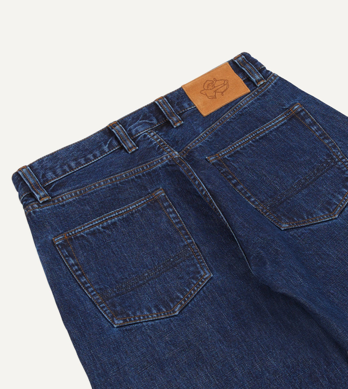 Drake's Stone Wash 14.2oz Japanese Selvedge Denim Five-Pocket Jeans