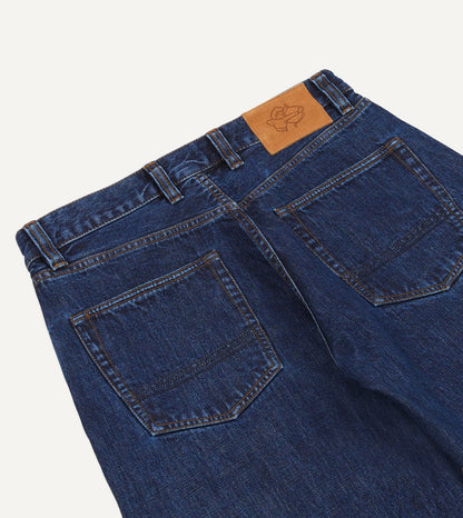 Drake's Stone Wash 14.2oz Japanese Selvedge Denim Five-Pocket Jeans