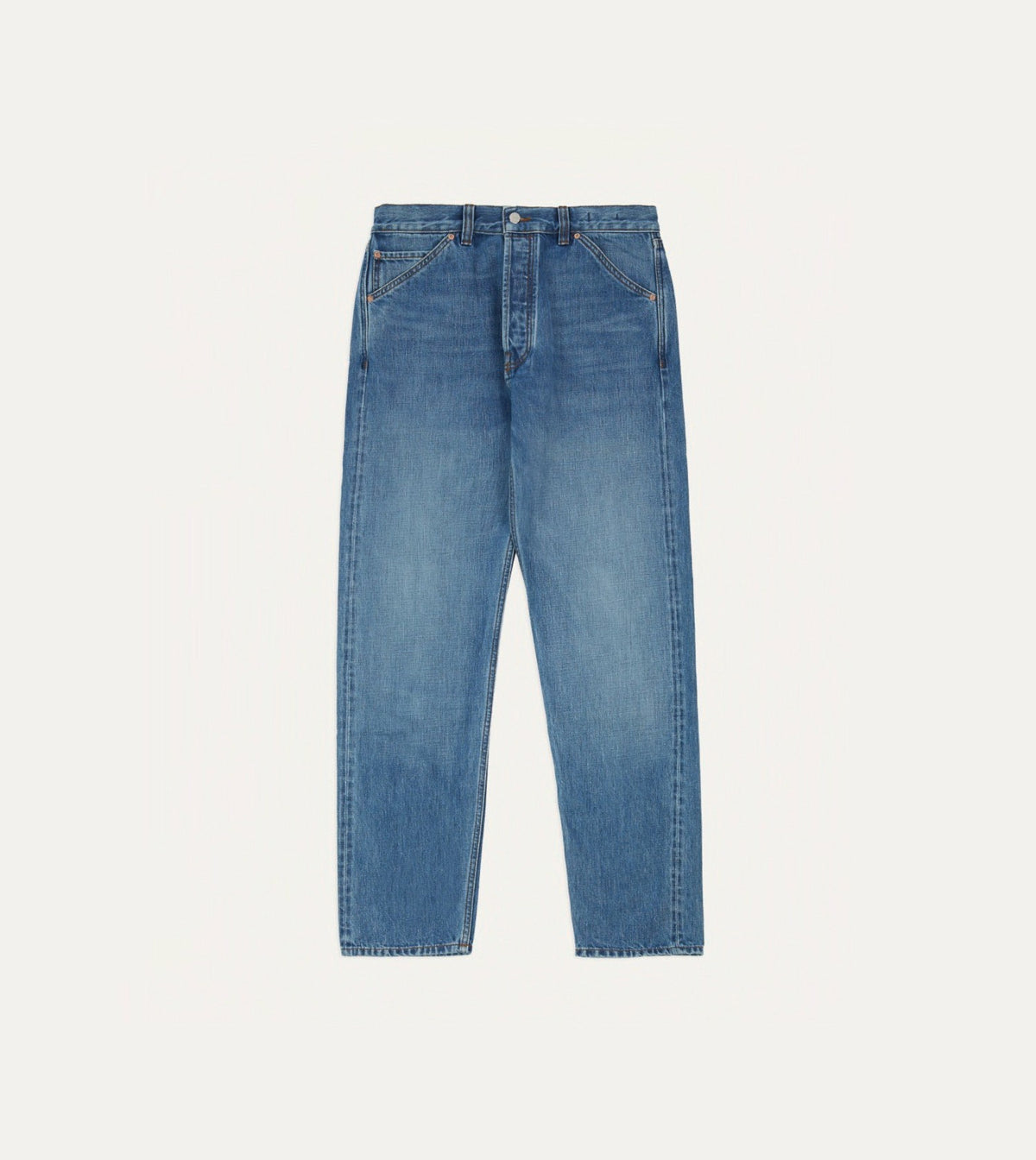 Drake's Custom Wash 14.2oz Japanese Selvedge Denim Five-Pocket Jeans