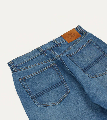 Drake's Custom Wash 14.2oz Japanese Selvedge Denim Five-Pocket Jeans