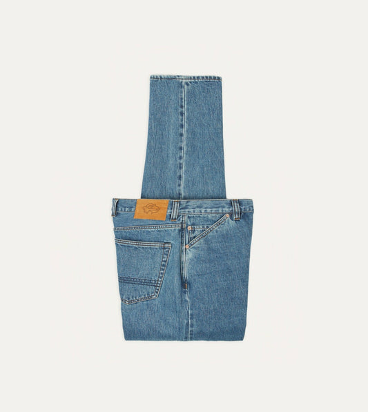 Drake's Bleach Wash 14.2oz Japanese Selvedge Denim Five-Pocket Jeans