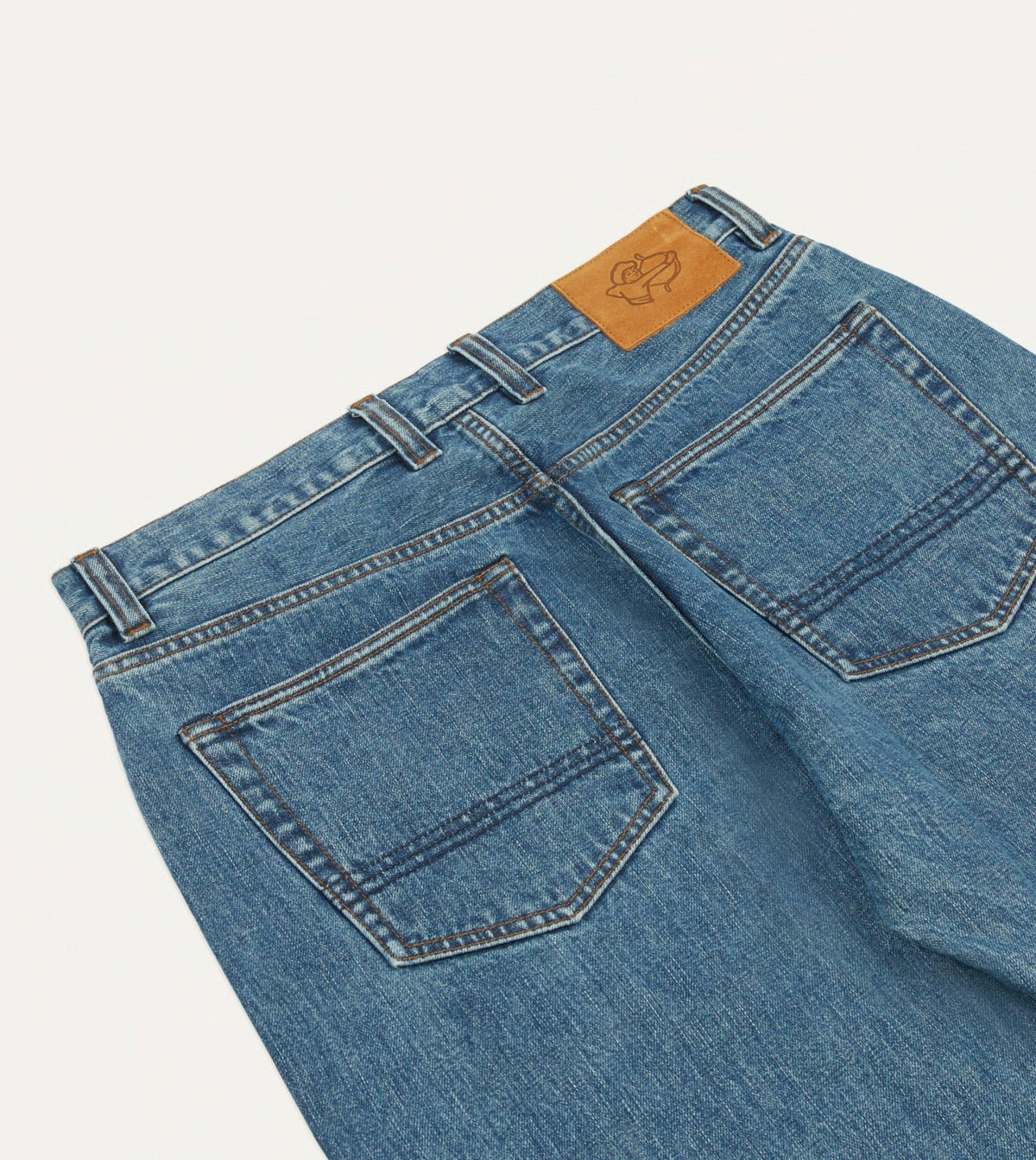 Drake's Bleach Wash 14.2oz Japanese Selvedge Denim Five-Pocket Jeans